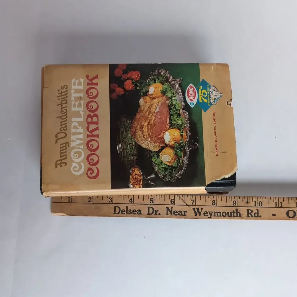 Vintage‎ Amy Vanderbilt's Complete Cookbook 1961 Andy Warhol Drawings Acme